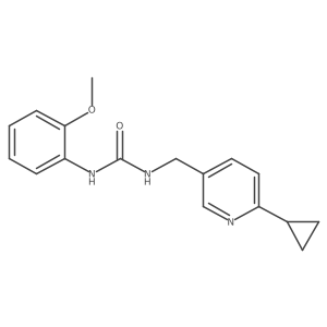 3-[(6-Cyclopropylpyridin-3-yl)methyl]-1-(2-methoxyphenyl)urea结构式