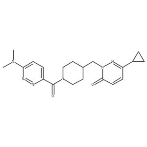 6-Cyclopropyl-2-({1-[6-(dimethylamino)pyridazine-3-carbonyl]piperidin-4-yl}methyl)-2,3-dihydropyridazin-3-one Structure