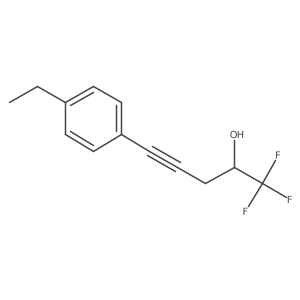 5-(4-Ethylphenyl)-1,1,1-trifluoropent-4-yn-2-ol Structure
