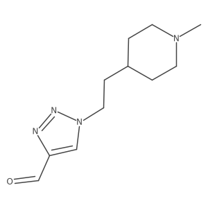 1-(2-(1-methylpiperidin-4-yl)ethyl)-1H-1,2,3-triazole-4-carbaldehyde Structure