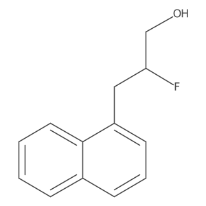 2-Fluoro-3-(naphthalen-1-yl)propan-1-ol结构式