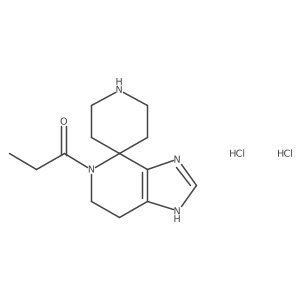 5-Propionyl-1,5,6,7-tetrahydrospiro[imidazo[4,5-c]pyridine-4,4'-piperidine] dihydrochloride Structure