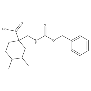1-({[(Benzyloxy)carbonyl]amino}methyl)-3,4-dimethylcyclohexane-1-carboxylic acid Structure