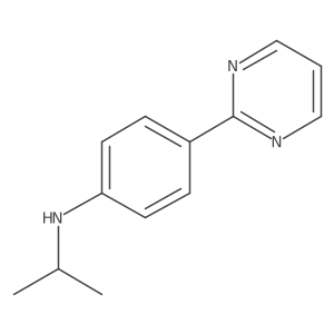 N-(propan-2-yl)-4-(pyrimidin-2-yl)aniline结构式
