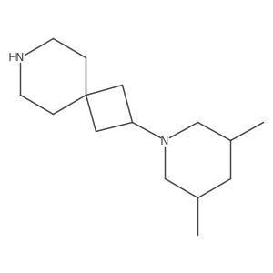 2-(3,5-Dimethylpiperidin-1-yl)-7-azaspiro[3.5]nonane结构式