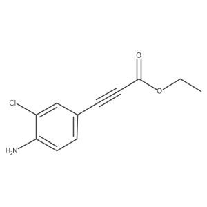Ethyl 3-(4-amino-3-chlorophenyl)prop-2-ynoate Structure