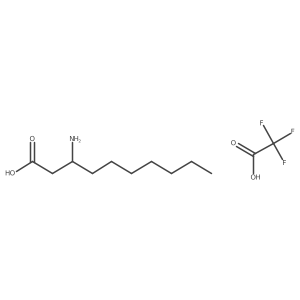 3-Aminodecanoic acid; trifluoroacetic acid Structure