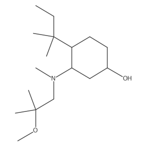 3-[(2-Methoxy-2-methylpropyl)(methyl)amino]-4-(2-methylbutan-2-yl)cyclohexan-1-ol Structure
