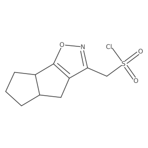 {3-Oxa-4-azatricyclo[6.3.0.0,2,6]undeca-2(6),4-dien-5-yl}methanesulfonyl chloride结构式