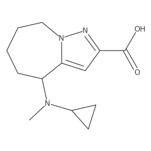 4-[cyclopropyl(methyl)amino]-4H,5H,6H,7H,8H-pyrazolo[1,5-a]azepine-2-carboxylic acid Structure