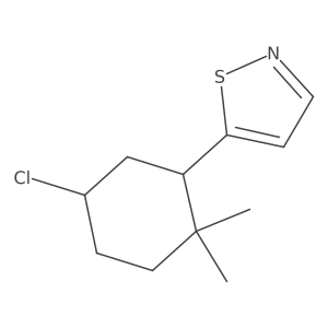 5-(5-Chloro-2,2-dimethylcyclohexyl)-1,2-thiazole结构式