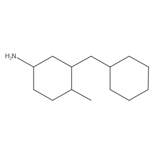 3-(Cyclohexylmethyl)-4-methylcyclohexan-1-amine Structure