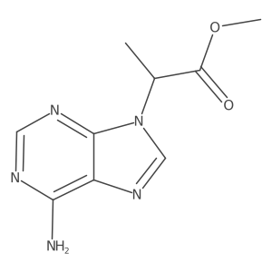 methyl 2-(6-amino-9H-purin-9-yl)propanoate结构式