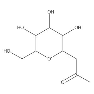 (1S)-1,5-Anhydro-1-(2-oxopropyl)-D-glucitol结构式
