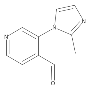 3-(2-methyl-1H-imidazol-1-yl)pyridine-4-carbaldehyde结构式