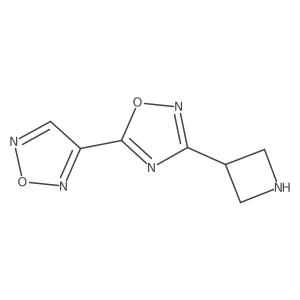 3-(Azetidin-3-yl)-5-(1,2,5-oxadiazol-3-yl)-1,2,4-oxadiazole结构式