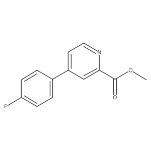 4-(4-Fluoro-phenyl)-pyridine-2-carboxylic acid methyl ester Structure
