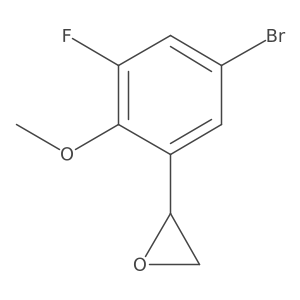 (2S)-2-(5-bromo-3-fluoro-2-methoxyphenyl)oxirane结构式