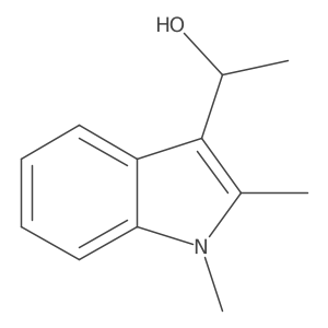 (1S)-1-(1,2-dimethyl-1H-indol-3-yl)ethan-1-ol结构式