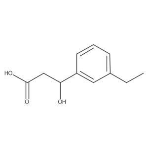 (3R)-3-(3-ethylphenyl)-3-hydroxypropanoic acid Structure