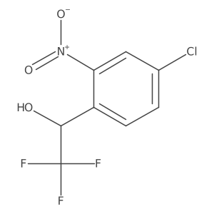(1R)-1-(4-chloro-2-nitrophenyl)-2,2,2-trifluoroethan-1-ol结构式