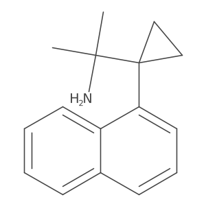 2-[1-(Naphthalen-1-yl)cyclopropyl]propan-2-amine Structure