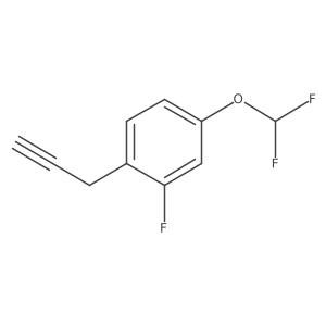 4-(Difluoromethoxy)-2-fluoro-1-(prop-2-yn-1-yl)benzene结构式