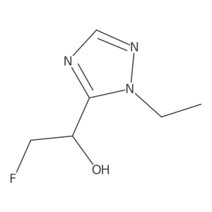 1-(1-ethyl-1H-1,2,4-triazol-5-yl)-2-fluoroethan-1-ol Structure