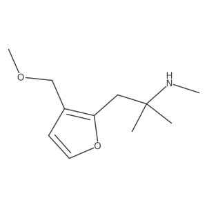 {1-[3-(Methoxymethyl)furan-2-yl]-2-methylpropan-2-yl}(methyl)amine Structure