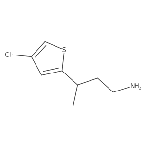 3-(4-Chlorothiophen-2-yl)butan-1-amine Structure