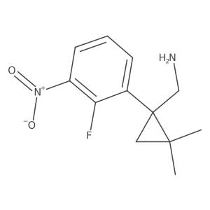 [1-(2-Fluoro-3-nitrophenyl)-2,2-dimethylcyclopropyl]methanamine结构式