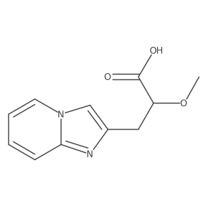 3-{Imidazo[1,2-a]pyridin-2-yl}-2-methoxypropanoic acid结构式