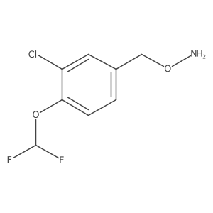 O-{[3-chloro-4-(difluoromethoxy)phenyl]methyl}hydroxylamine Structure