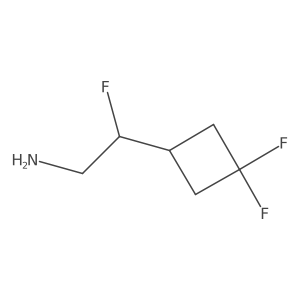 2-(3,3-Difluorocyclobutyl)-2-fluoroethan-1-amine结构式