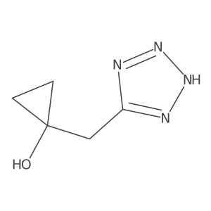 1-[(1H-1,2,3,4-tetrazol-5-yl)methyl]cyclopropan-1-ol Structure