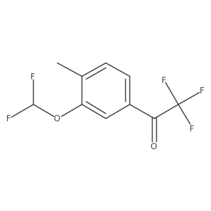 1-[3-(Difluoromethoxy)-4-methylphenyl]-2,2,2-trifluoroethan-1-one Structure