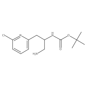 tert-butyl N-[1-amino-3-(6-chloropyridin-2-yl)propan-2-yl]carbamate Structure