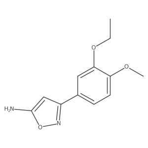 3-(3-Ethoxy-4-methoxyphenyl)-1,2-oxazol-5-amine Structure
