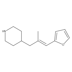 4-[3-(Furan-2-yl)-2-methylprop-2-en-1-yl]piperidine结构式