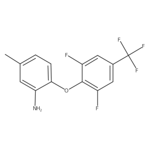 2-[2,6-Difluoro-4-(trifluoromethyl)phenoxy]-5-methylaniline Structure