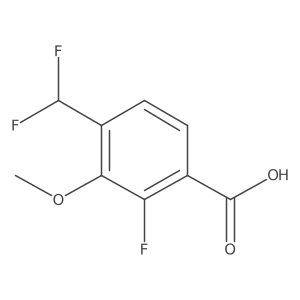 4-(Difluoromethyl)-2-fluoro-3-methoxybenzoic acid结构式