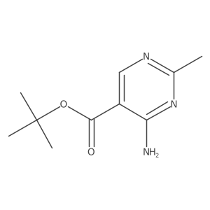 tert-Butyl 4-amino-2-methylpyrimidine-5-carboxylate结构式