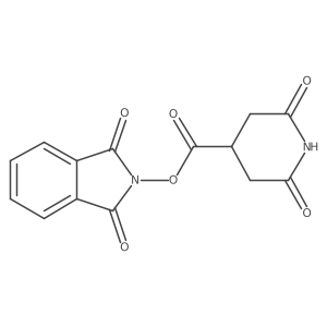 1,3-dioxo-2,3-dihydro-1H-isoindol-2-yl 2,6-dioxopiperidine-4-carboxylate结构式