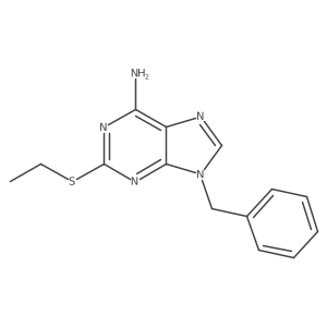 6-Amino-9-benzyl-2-ethylthiopurine Structure