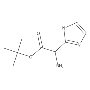 (S)-tert-Butyl 2-amino-2-(1H-imidazol-2-yl)acetate Structure