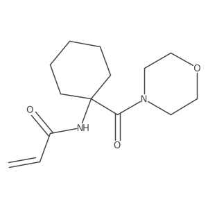N-[1-(Morpholine-4-carbonyl)cyclohexyl]prop-2-enamide结构式