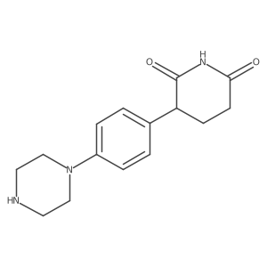 3-[4-(1-Piperazinyl)phenyl]-2,6-piperidinedione Structure