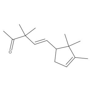 3,3-Dimethyl-5-(2,2,3-trimethyl-3-cyclopenten-1-yl)-4-penten-2-one Structure