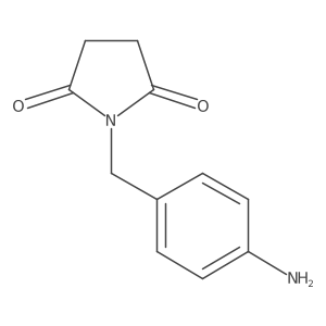 1-[(4-Aminophenyl)methyl]pyrrolidine-2,5-dione Structure