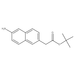Tert-butyl 2-(6-aminonaphthalen-2-yl)acetate结构式